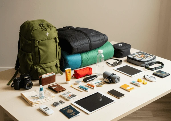 Packing list for trekking.