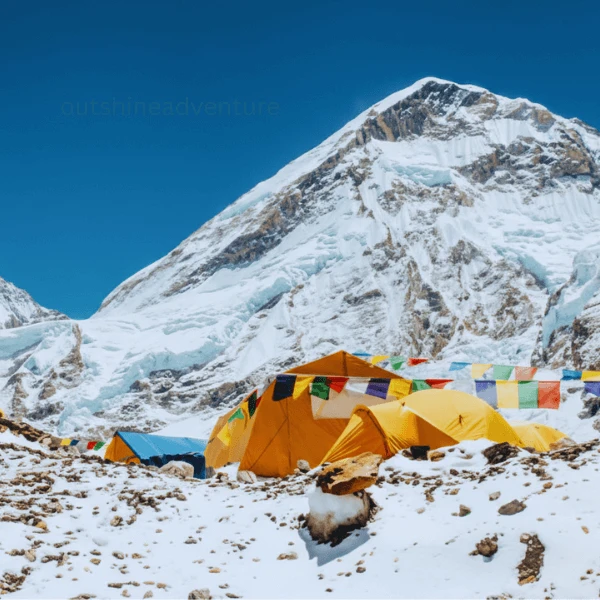 Everest Base Camp camping experience in Nepal Himalayas