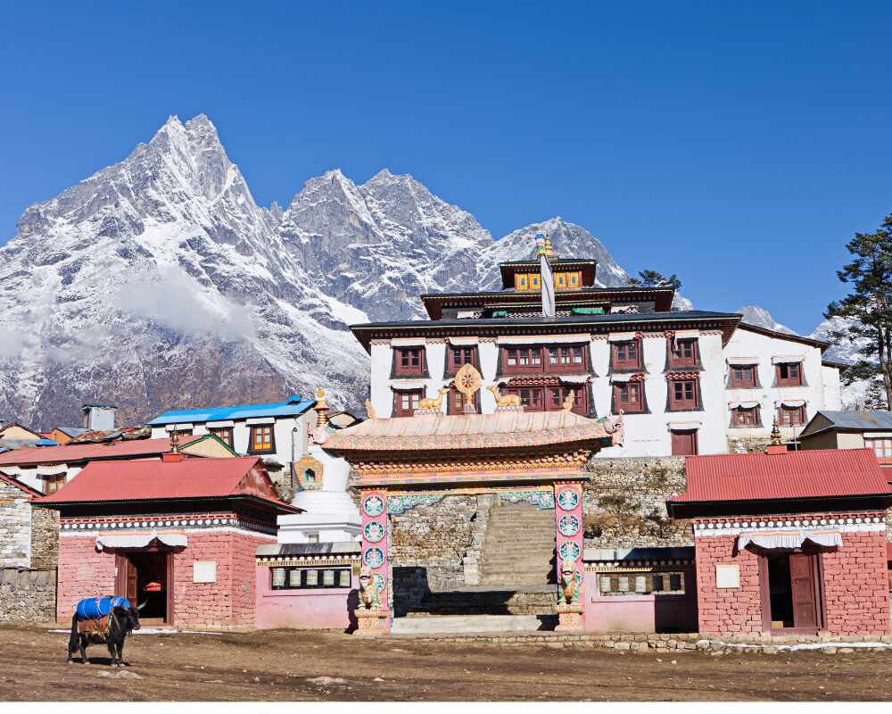 Everest View from Tengboche Monastery