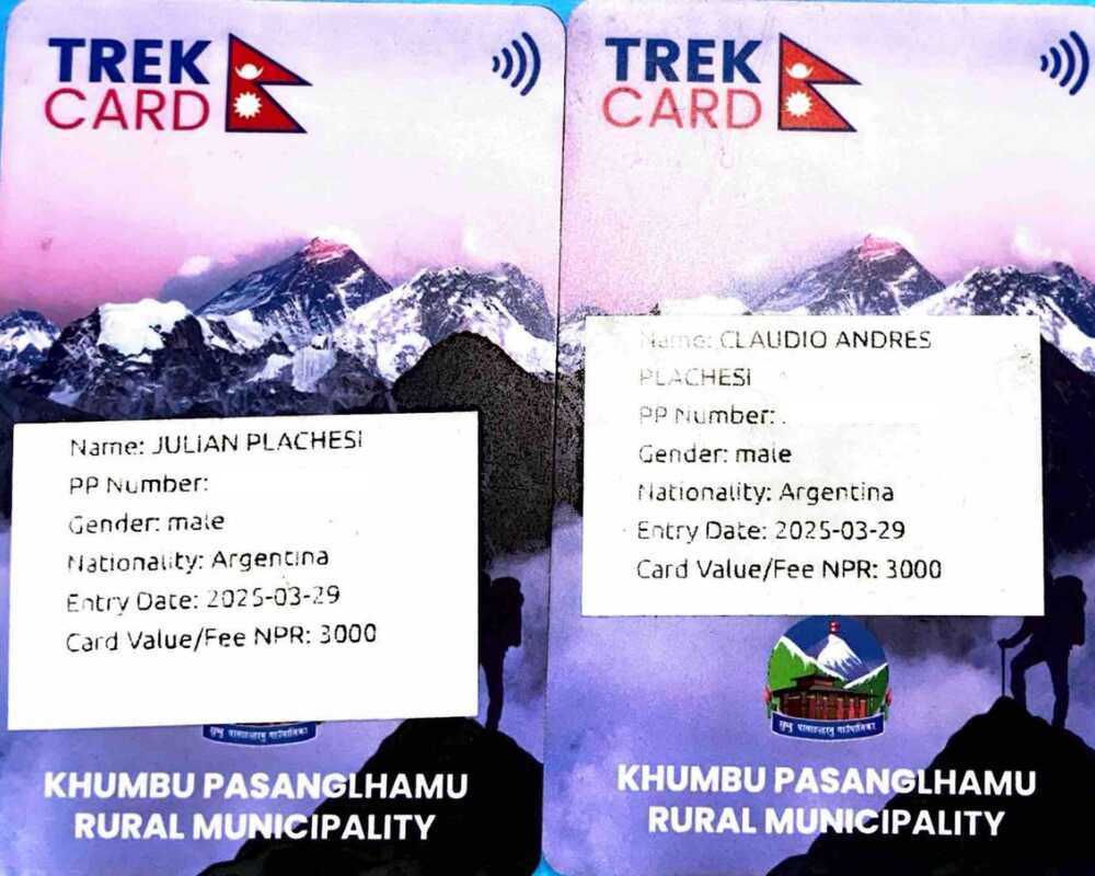 Trekking Permit - Khumbu Pasang Lhamu Rural Municipality