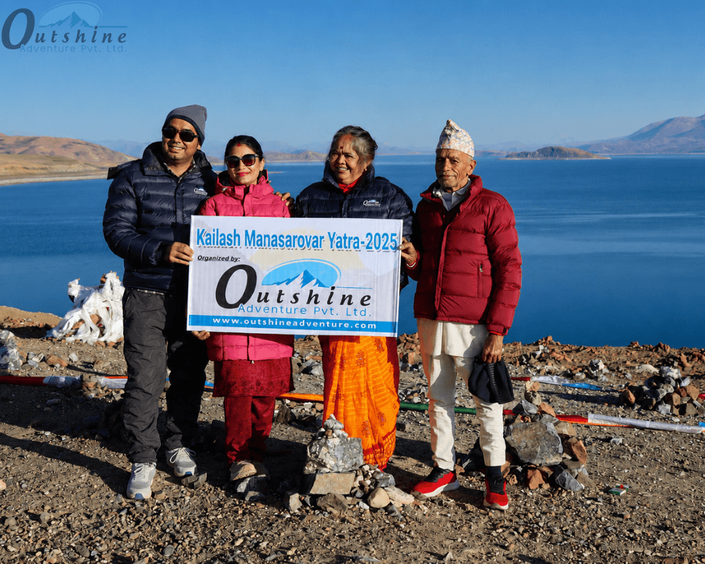 Devotees on the Kailash Mansarovar Yatra pilgrimage
