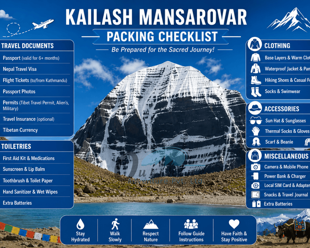 Essential Packing List for Kailash Mansarovar Yatra