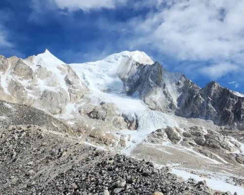 Mount Manaslu View From Manaslu Circuit Trek Nepal