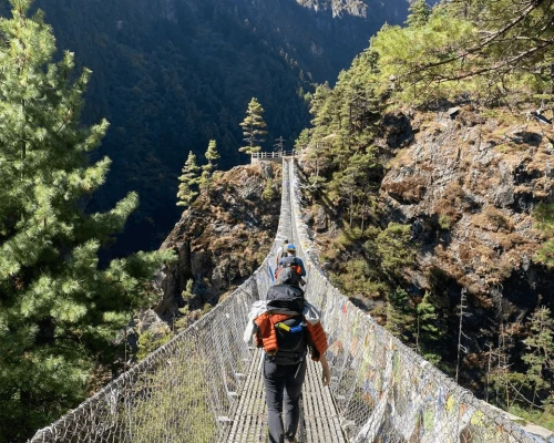 Suspension Bridge Everest Trek ()