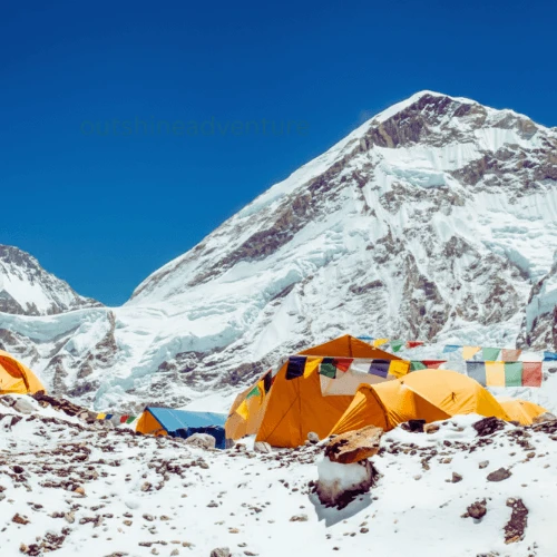 Overnight camping at Everest Base Camp during EBC trek